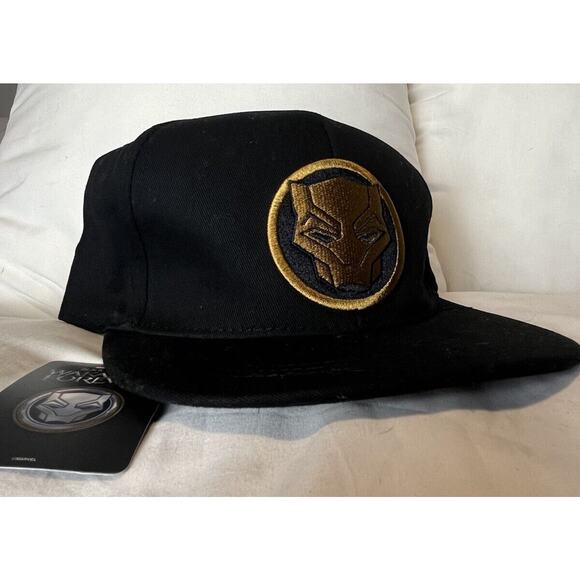 Black Panther Wakanda Forever NEW Snapback Rare Promo Hat Marvel Studios Cap Hat - Picture 1 of 6
